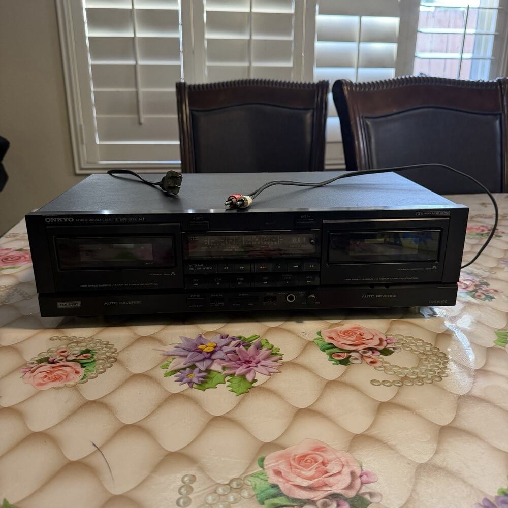 Onkyo TA-RW400 Stereo Dual Cassette Tape Deck Auto Reverse